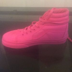 Pink high top vans